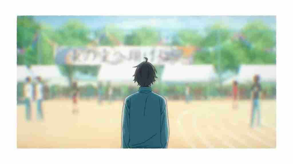 Miyamura-kun gazes out over the sports festival reminiscing on how he spent it years before