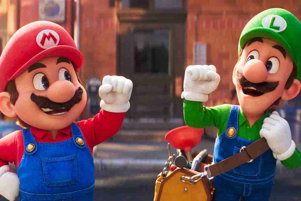 Mario and Luigi bumping fists