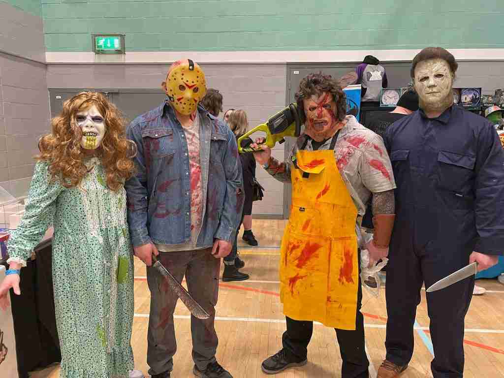 Your Friendly Neighbourhood Watch of Nancy from Exorcist, Jason from Fri 13, Leatherface and Michael Myers