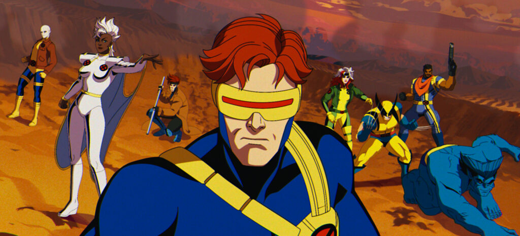 X-Men 97 - Cyclops front and centre with other X-men behind him