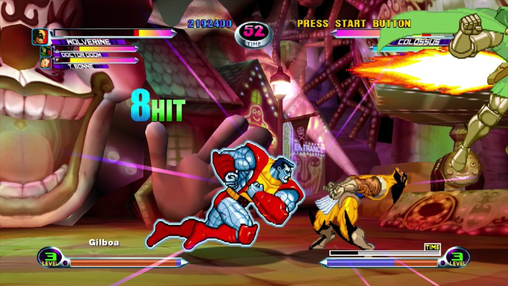 Colossus vs Wolverine in Marvel vs Capcom 2