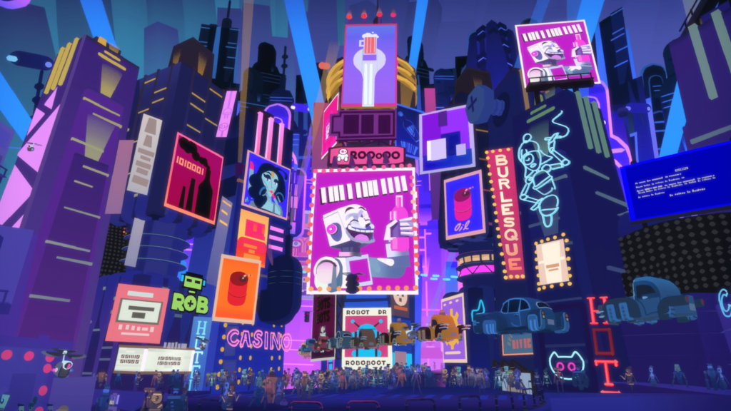 The neon soaked art deco city of Retropolis