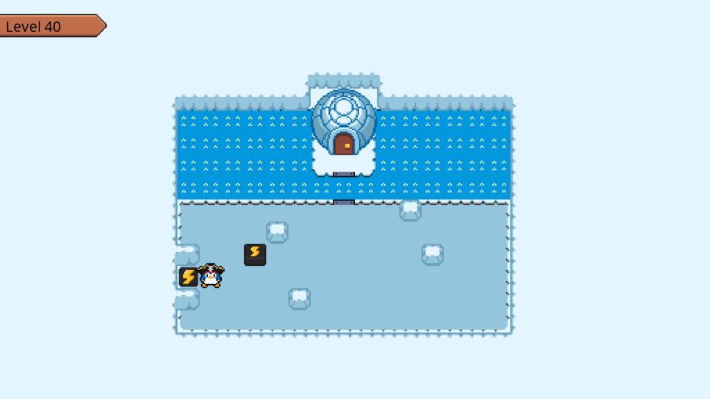 sliding ice block puzzle room - Soko Penguin