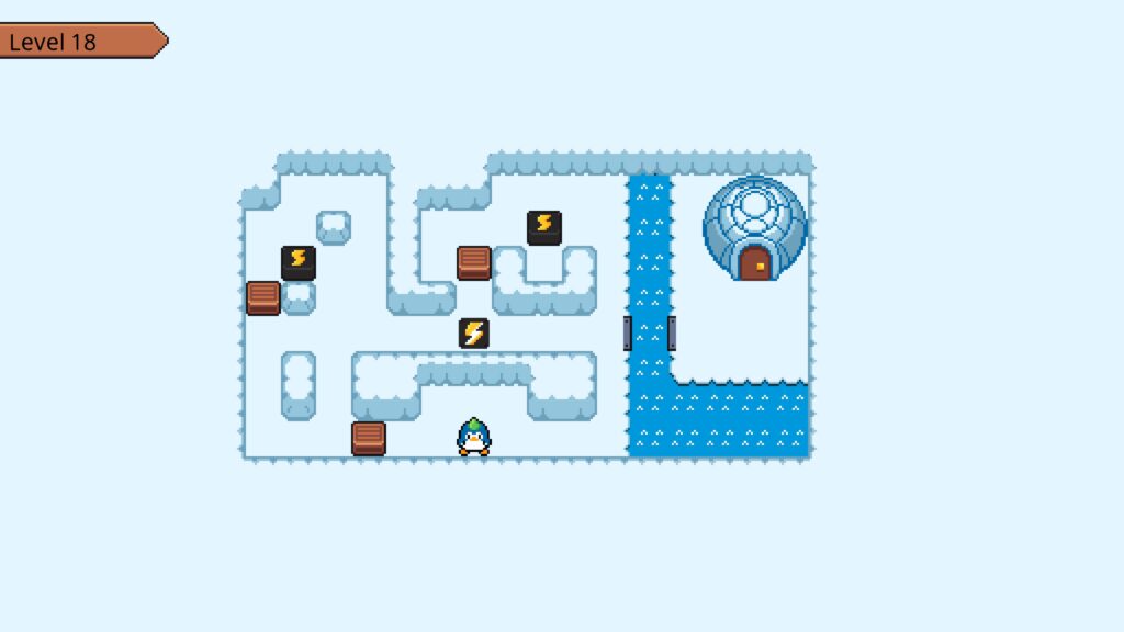 shot of level 18s layout  - Soko Penguin