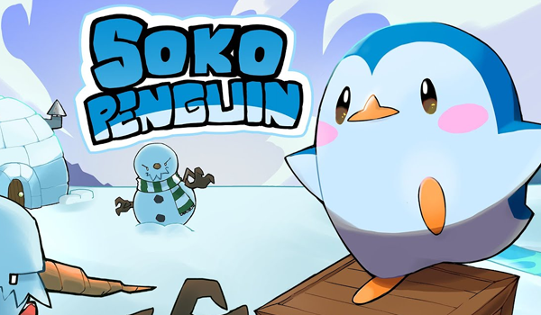 Soko Penguin logo with a cute penguin in the snow