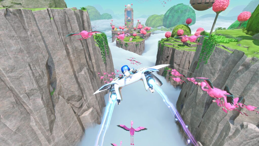 Astro Bot Flying into level 1