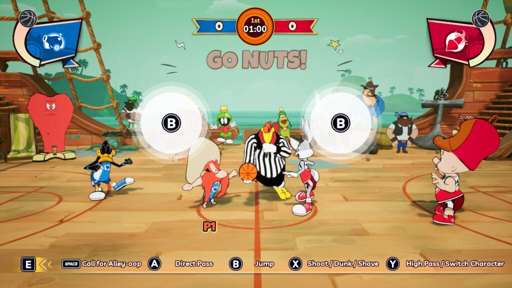 Basket BAll Tip Off - Looney Tunes