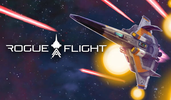 Rogue Flight Thumbnail - logo and a ship