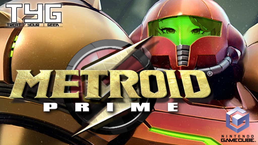 metroid prime logo and image but edited so samus is mash