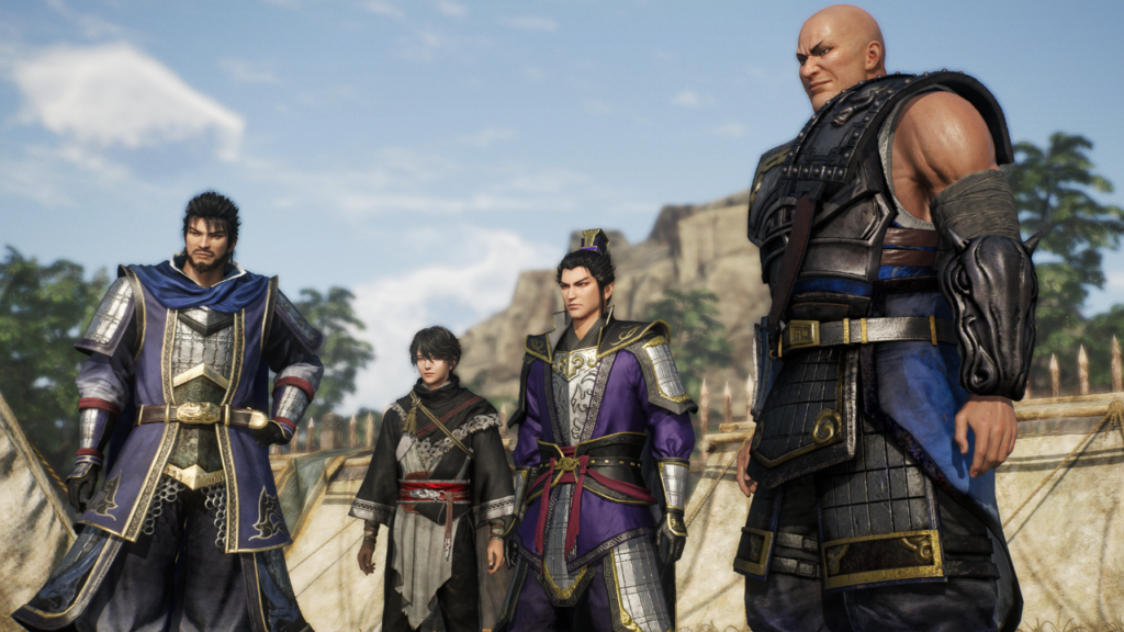 Dynasty Warriors Origins the Guardian with the Wei faction. Xiahou Dun, Cao Cao and Dian Wei.