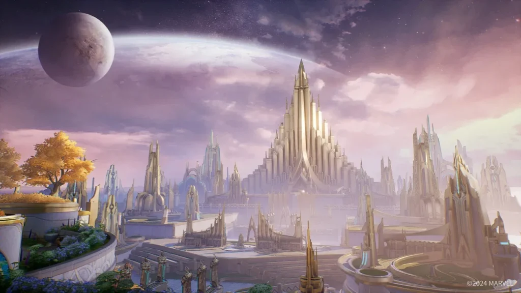 scenery shot of Asgard - Marvel Rivals