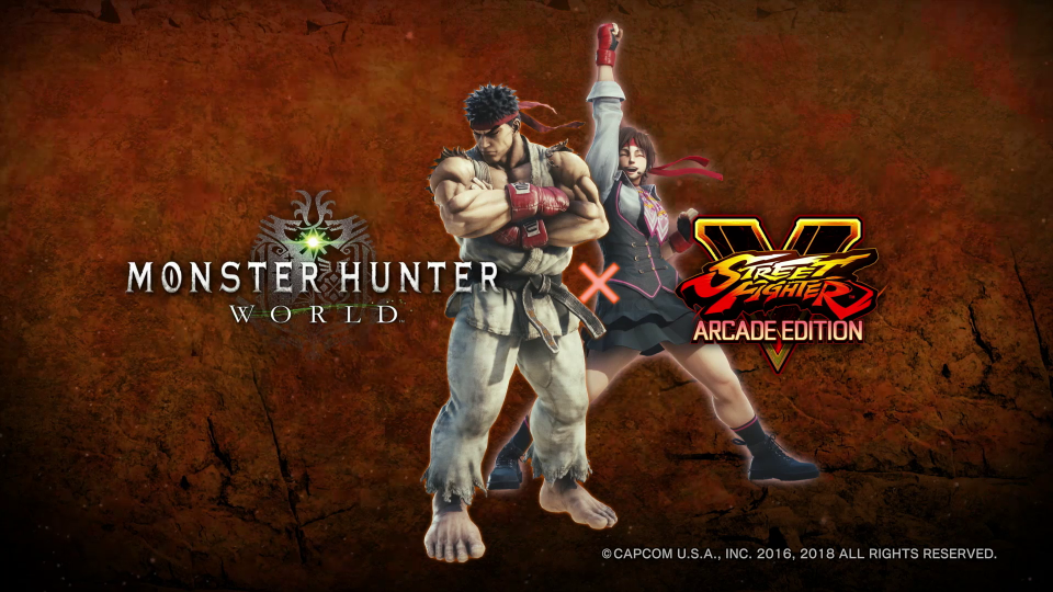 Ryu and Sakura costumes for Monster Hunter World