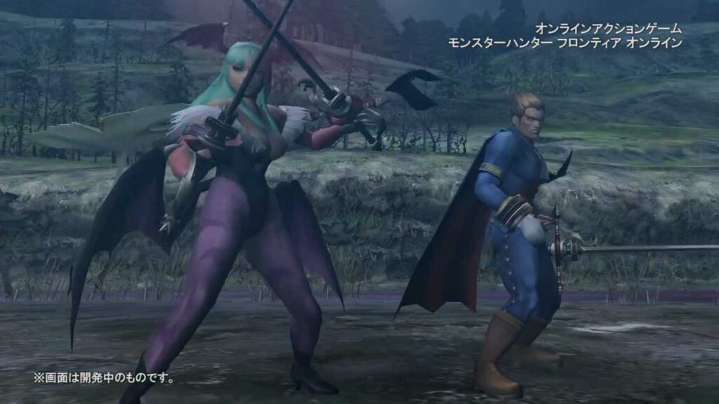 Morrigan and Demetri for Monster Hunter Frontier