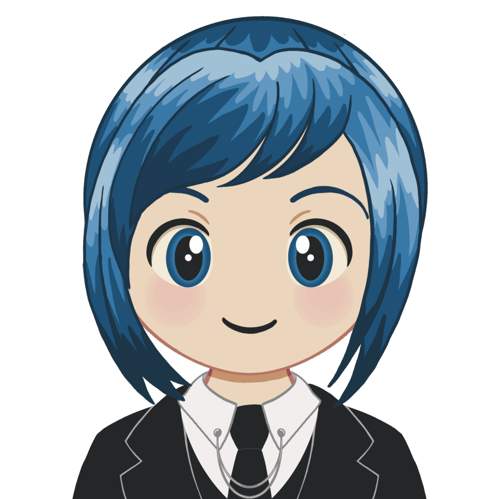 TheBlueHairedCyborg's chibi avatar