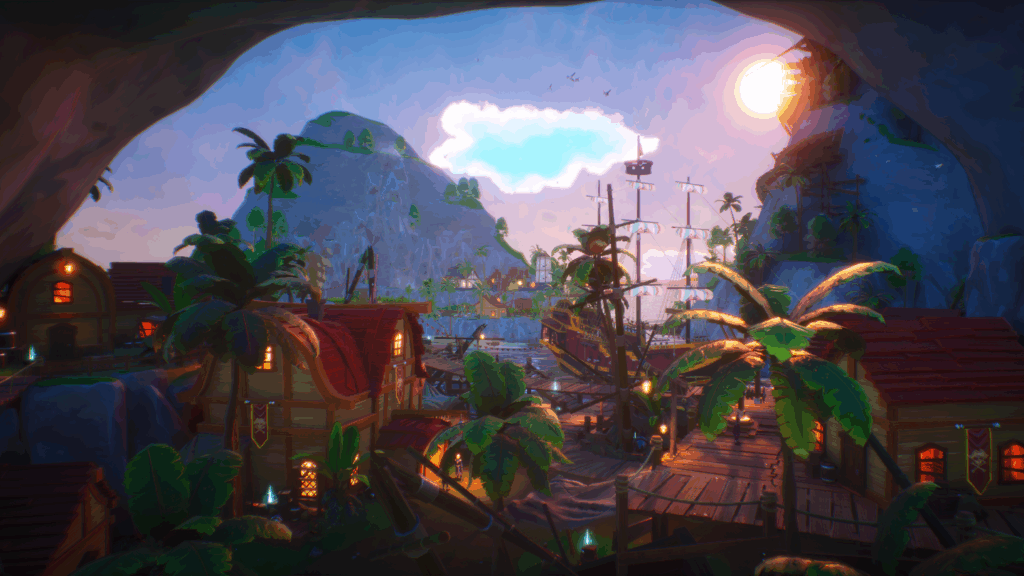 Trident's Tale - An establishing shot of one of the many outposts