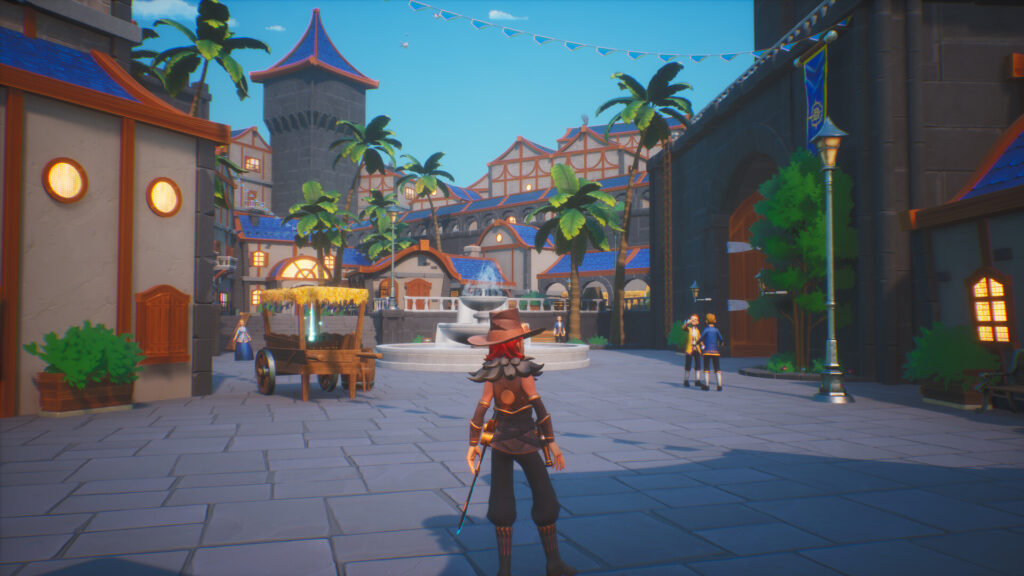 Trident's Tale - Ocean in a town marketplace