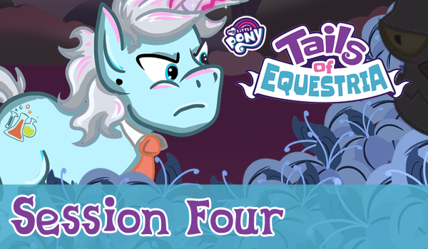 MLP tails of equestria episode 4 thumbanil - prit looks angry as he actives his telekinesis