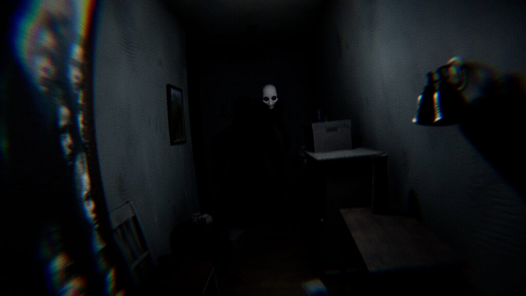 ghost looming in the corridor