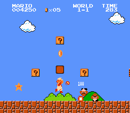 super mario bros nes level one