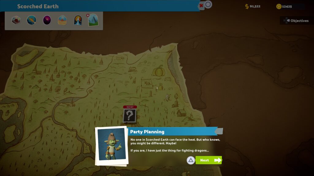 The Two Point Museum Fantasy Finds a goblin gives you a quest