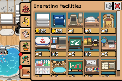 Maltese’s Fluffy Onsen - operating facilities