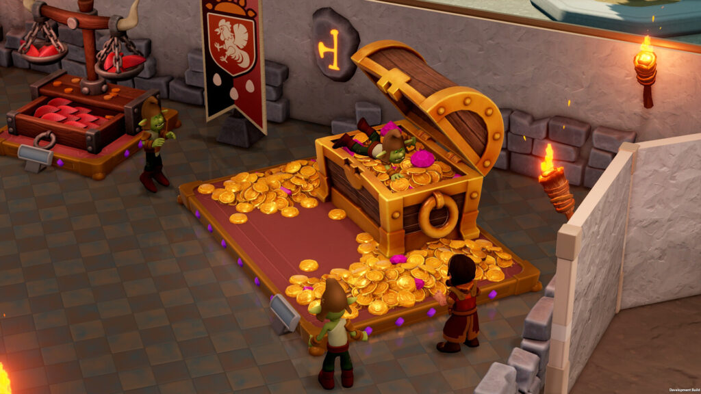 The Two Point Museum Fantasy Finds a goblin rolling in a mimic chest