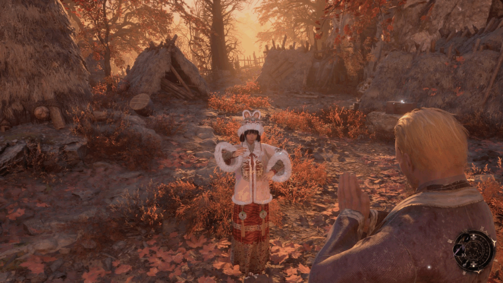 Wuchang - emoting in front of an NPC