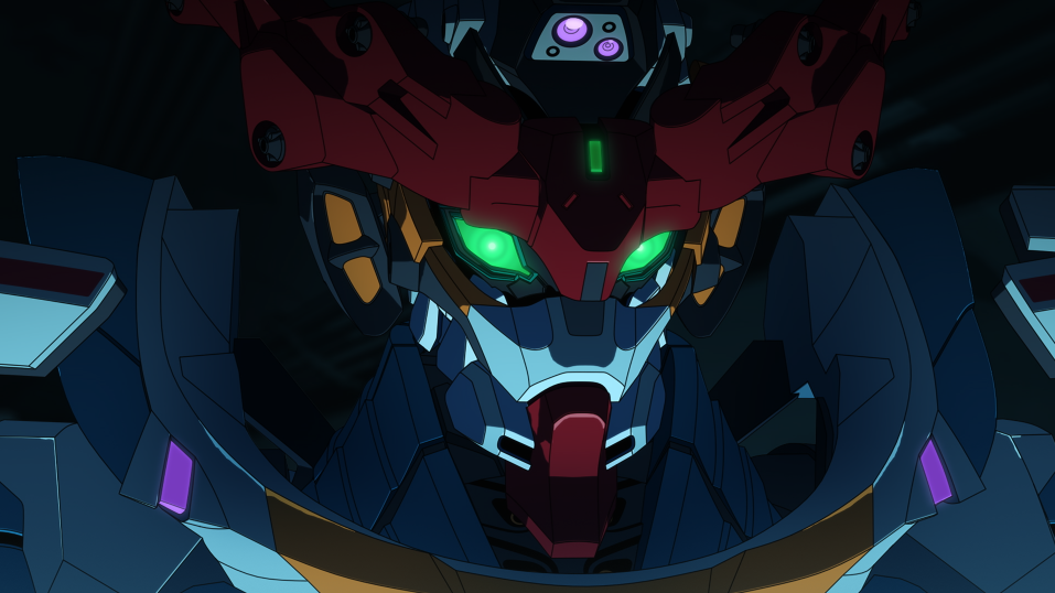 Mobile Suit Gundam GQuuuuuuX evil looking robot face