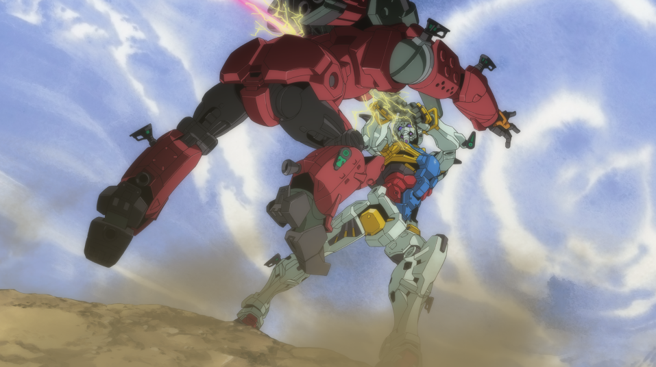Mobile Suit Gundam GQuuuuuuX two Gundams Fight
