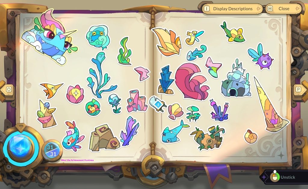 The holobook full of ocean stickers - Pilo and the Holobook