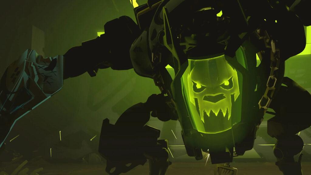 Underdogs - a mech with a skull face