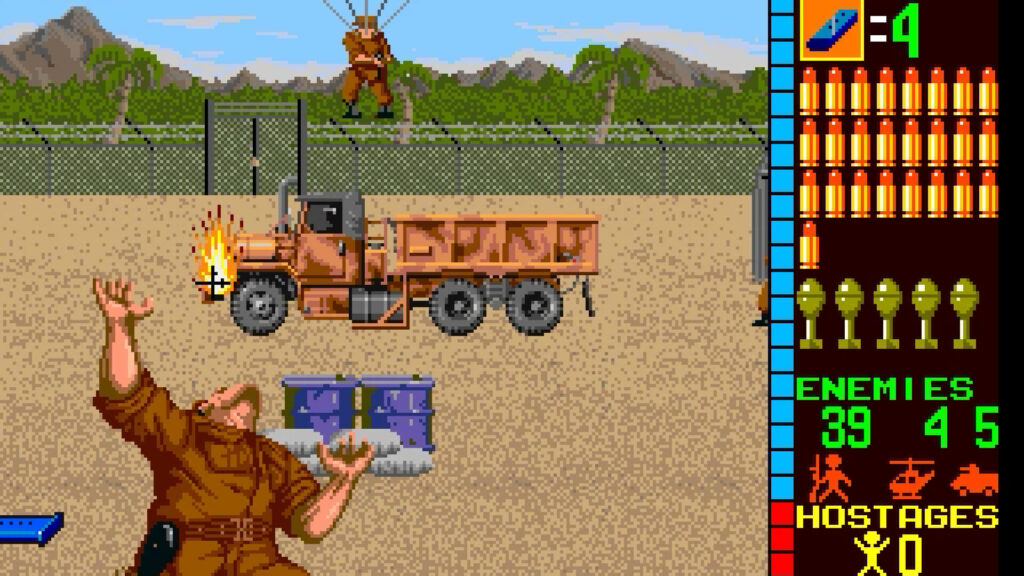 Antstream Arcade - lightgun games like Operation Wolf are also playable