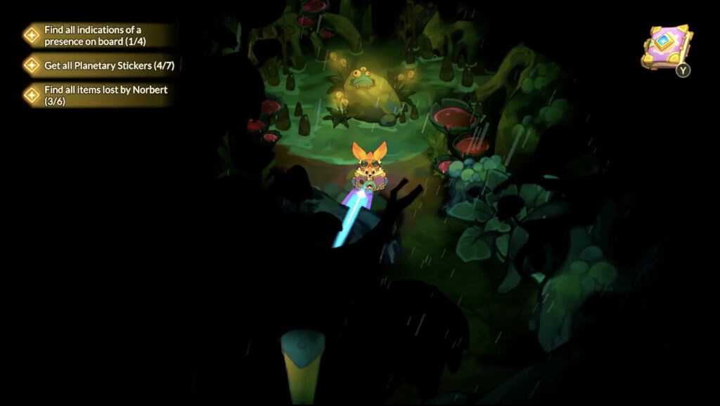 Pilo exploring a swamp planet - Pilo and the Holobook