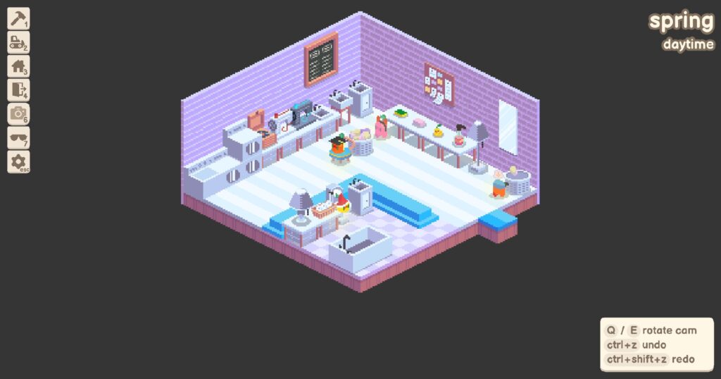 Gourdlets - the interior of a small building made up like a laundry room