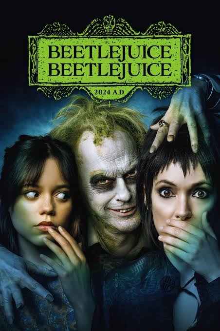 Beetlejuice Beetlejuice - Movie pster of Beetlejuice, Lydia and Astrid