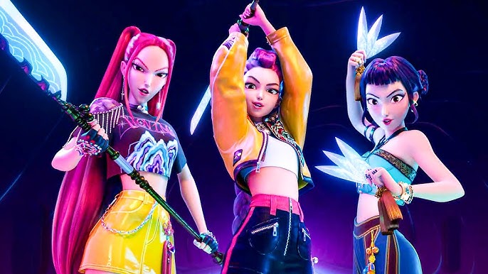 Huntrix about to slay demons  - K-Pop Demon Hunters