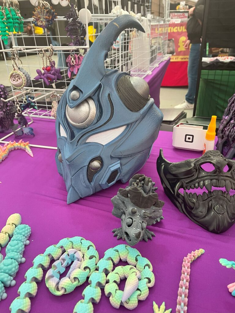 A 3D printed helmet of The Guyver - Comic Con 25