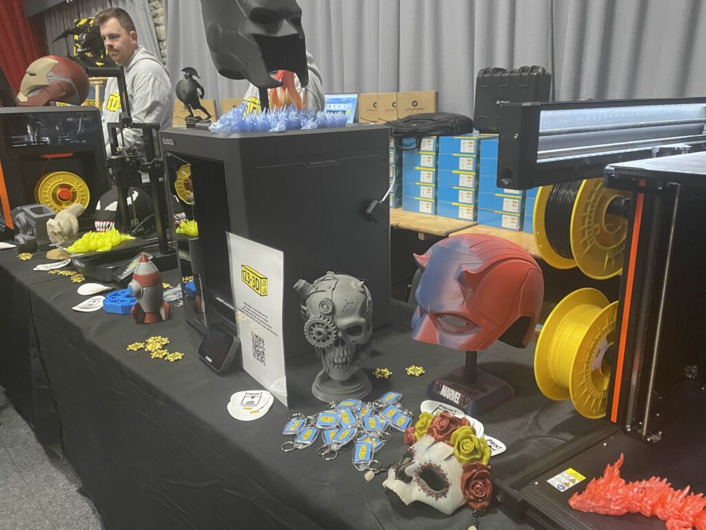 3D printed memorabilia on display - Comic Con 25