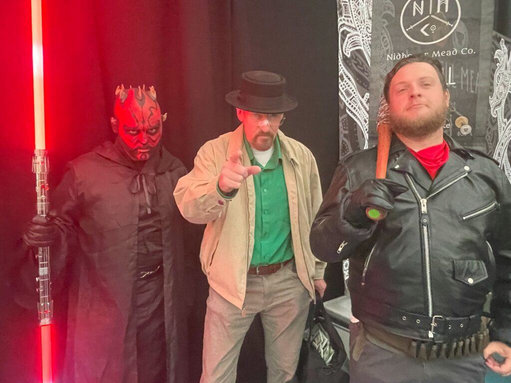 Darth Maul, Walter White and Neegan - Comic Con 25