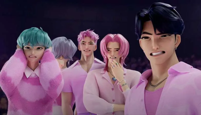 Funny faces of Saja Boys
Left to right
Baby, Mystery, Abby, Romance, Jinu
