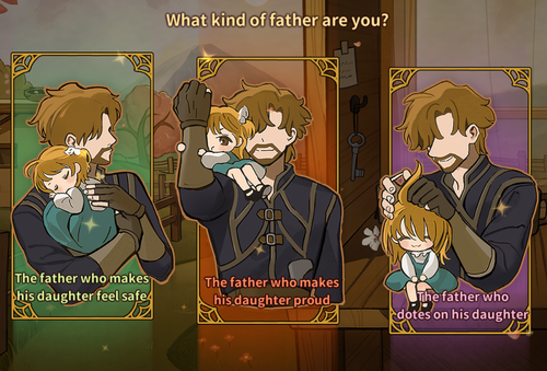 Make a choice - What kind of father are you? - Volcano Princess