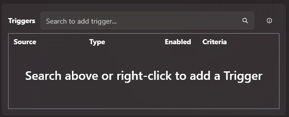 streamer.bot 1.0 - trigger dock