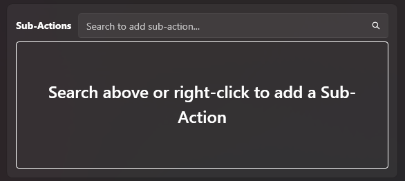 streamer.bot 1.0 - sub-actions dock