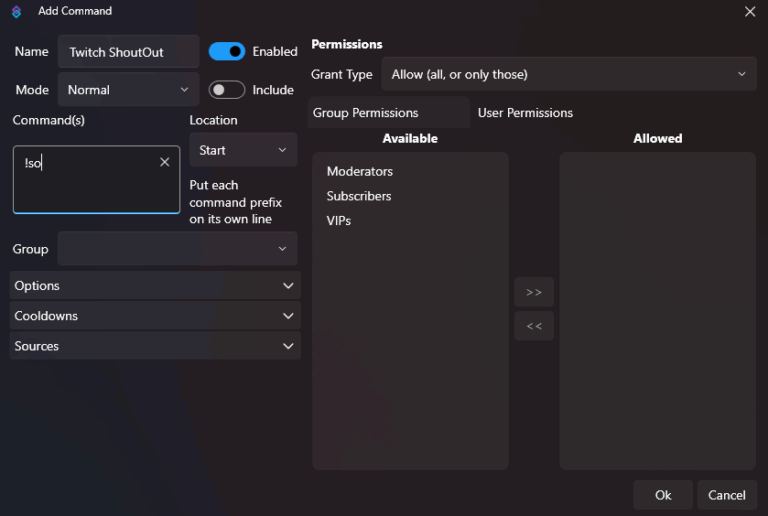 Streamer.bot v1.0 – Custom Twitch Shoutout Commands