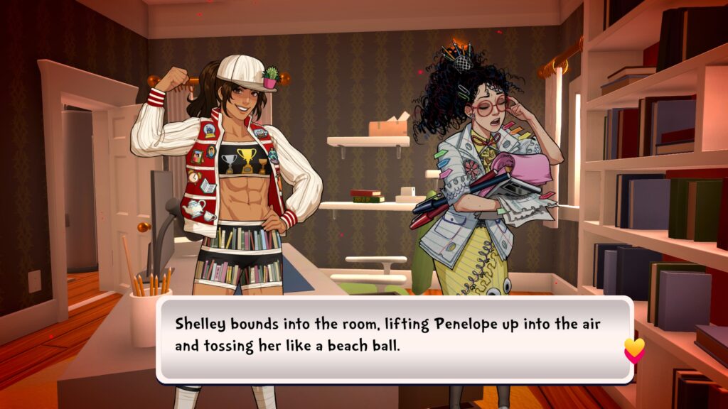 Date Everything: meet Shelley and Penelope - the anthropomorphic personifications of your shelves and your pen holder.