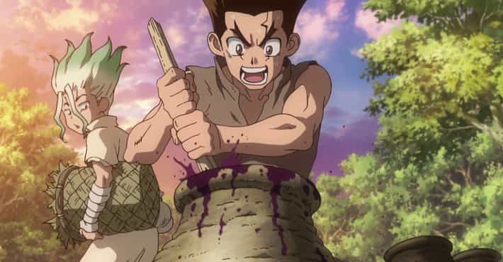 Senku and Taiju working together to make science - Dr. Stone Anime