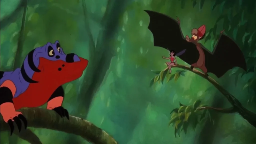 Crysta, Batty and Lou the Goanna - FernGully: The Last Rainforest
