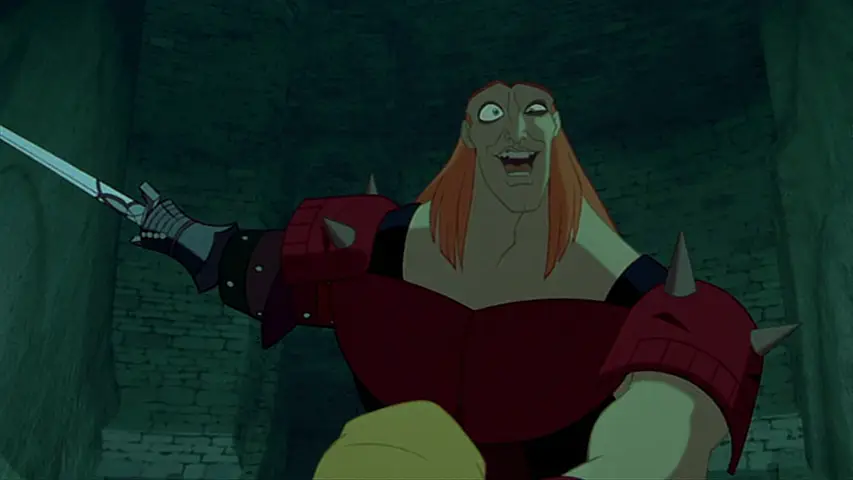 Ruber is finally in possession of the sword Excalibur - Quest for Camelot