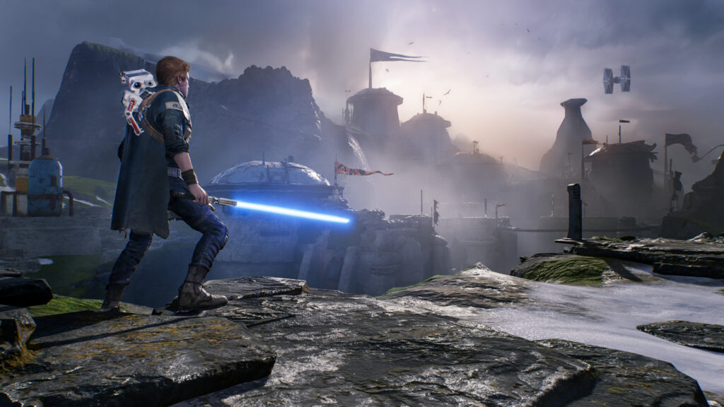 STAR WARS JEDI: Fallen Order - The character looks over a dusty landscape