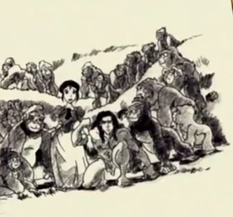 Jane's hand drawn picture of their family
